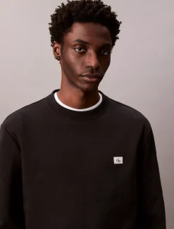 Calvin Klein Monologo-Sweatshirt aus Frottee^Herren Hoodies & Sweatshirts