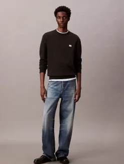 Calvin Klein Monologo-Sweatshirt aus Frottee^Herren Hoodies & Sweatshirts