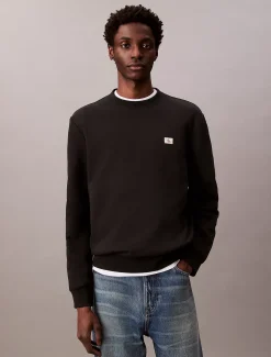 Calvin Klein Monologo-Sweatshirt aus Frottee^Herren Hoodies & Sweatshirts