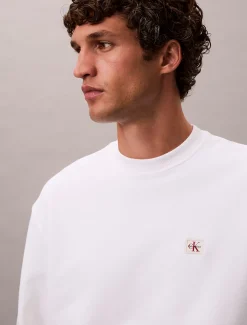 Calvin Klein Monologo-Sweatshirt aus Frottee^Herren Hoodies & Sweatshirts