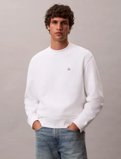 Calvin Klein Monologo-Sweatshirt aus Frottee^Herren Hoodies & Sweatshirts