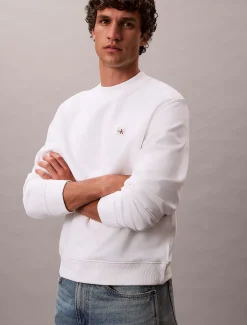 Calvin Klein Monologo-Sweatshirt aus Frottee^Herren Hoodies & Sweatshirts
