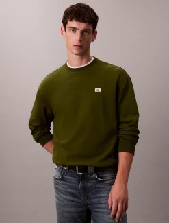Calvin Klein Monologo-Sweatshirt aus Frottee^Herren Hoodies & Sweatshirts