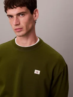 Calvin Klein Monologo-Sweatshirt aus Frottee^Herren Hoodies & Sweatshirts