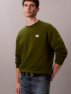 Calvin Klein Monologo-Sweatshirt aus Frottee^Herren Hoodies & Sweatshirts