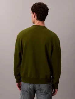 Calvin Klein Monologo-Sweatshirt aus Frottee^Herren Hoodies & Sweatshirts