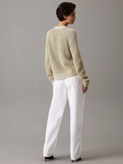 Calvin Klein Mouliné-Cardigan-Pullover^Damen Strickdesigns