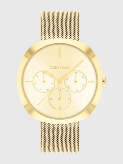 Calvin Klein Multifunktions-Armbanduhr mit Mesh^Damen Uhren & Schmuck