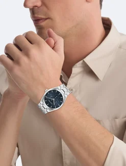 Calvin Klein Multifunktions-Armbanduhr aus Edelstahl^Herren Uhren & Schmuck