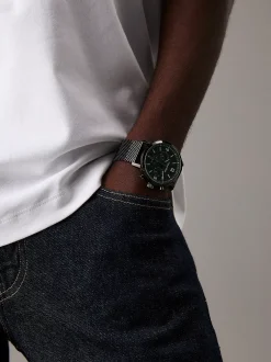 Calvin Klein Multifunktions-Armbanduhr mit Mesh^Herren Uhren & Schmuck