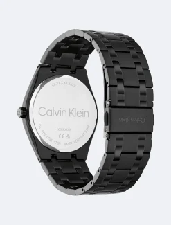 Calvin Klein Multifunktionsuhr aus schwarz-plattiertem Stahl^Herren Uhren & Schmuck