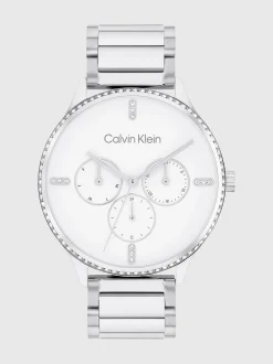 Calvin Klein Multifunktionsuhr mit Kristallverzierung^Damen Uhren & Schmuck