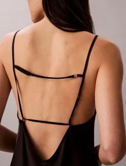 Calvin Klein Nachthemd aus Satin^Damen Kleider & Röcke|Dessous