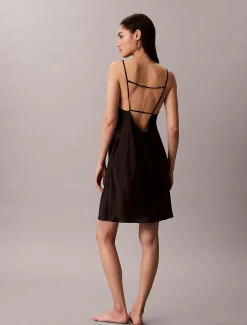 Calvin Klein Nachthemd aus Satin^Damen Kleider & Röcke|Dessous