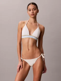 Calvin Klein Neckholder-Triangel Bikini-Top - CK Icon^Damen BademodeFrisch Eingetroffen