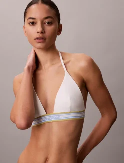 Calvin Klein Neckholder-Triangel Bikini-Top - CK Icon^Damen BademodeFrisch Eingetroffen