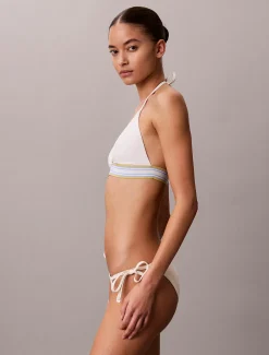 Calvin Klein Neckholder-Triangel Bikini-Top - CK Icon^Damen BademodeFrisch Eingetroffen