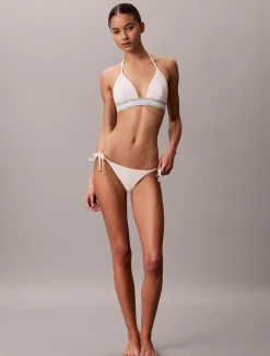 Calvin Klein Neckholder-Triangel Bikini-Top - CK Icon^Damen BademodeFrisch Eingetroffen