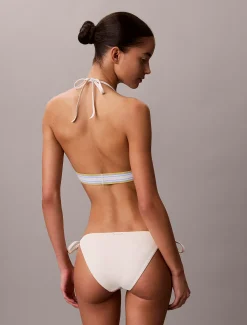 Calvin Klein Neckholder-Triangel Bikini-Top - CK Icon^Damen BademodeFrisch Eingetroffen