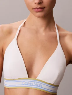 Calvin Klein Neckholder-Triangel Bikini-Top - CK Icon^Damen BademodeFrisch Eingetroffen