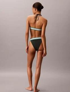 Calvin Klein Neckholder-Triangel Bikini-Top - CK Icon^Damen BademodeFrisch Eingetroffen