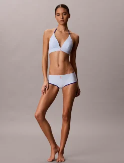 Calvin Klein Neckholder-Triangle Bikini Top – CK Monogram^Damen BademodeFrisch Eingetroffen