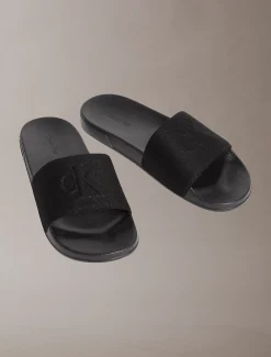 Calvin Klein Nemo - Konturierte Logo-Slippers aus Canvas^Herren Slippers & Flip Flops