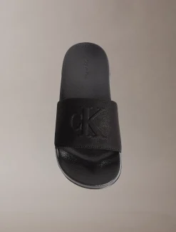 Calvin Klein Nemo - Konturierte Logo-Slippers aus Canvas^Herren Slippers & Flip Flops