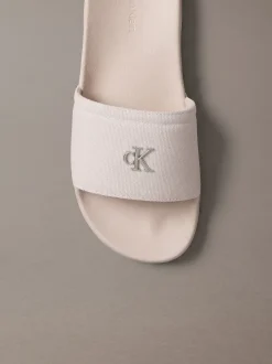 Calvin Klein Nemo - Logo-Slippers aus Canvas mit klassischem Logo^Damen Slippers
