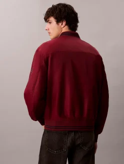 Calvin Klein Nylon-Bomberjacke mit Kontraststreifen-Borte^Herren JackenFrisch Eingetroffen