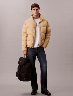 Calvin Klein Nylon-Rucksack mit Monogramm-Logo und Klappe oben^Herren RucksäckeFrisch Eingetroffen|Taschen