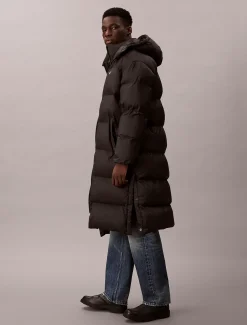 Calvin Klein Nylon-Steppmantel mit Kapuze^Herren Mäntel|Stepp Jacken