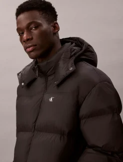 Calvin Klein Nylon-Steppmantel mit Kapuze^Herren Mäntel|Stepp Jacken