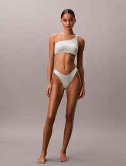 Calvin Klein One Shoulder Bikini-Top - CK Shine^Damen BademodeFrisch Eingetroffen