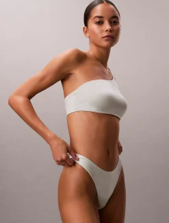 Calvin Klein One Shoulder Bikini-Top - CK Shine^Damen BademodeFrisch Eingetroffen