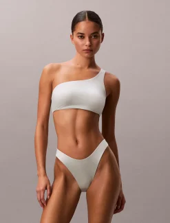 Calvin Klein One Shoulder Bikini-Top - CK Shine^Damen BademodeFrisch Eingetroffen