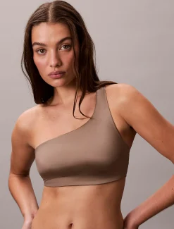 Calvin Klein One Shoulder Bikini-Top - CK Shine^Damen BademodeFrisch Eingetroffen