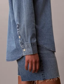 Calvin Klein Oversized Denim-Hemd^Damen Hemden & Blusen|T-shirts & Tops