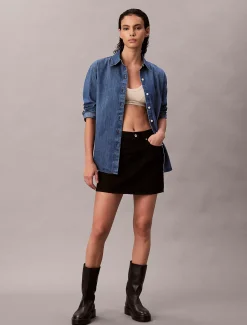 Calvin Klein Oversized Denim-Hemd^Damen T-shirts & Tops