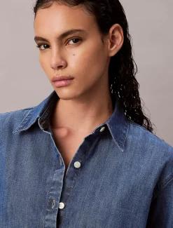 Calvin Klein Oversized Denim-Hemd^Damen T-shirts & Tops