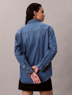 Calvin Klein Oversized Denim-Hemd^Damen T-shirts & Tops
