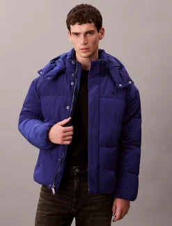 Calvin Klein Oversized Logo-Steppjacke^Herren Stepp Jacken|JackenFrisch Eingetroffen