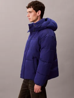 Calvin Klein Oversized Logo-Steppjacke^Herren Stepp Jacken|JackenFrisch Eingetroffen