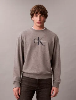 Calvin Klein Oversized Monogramm-Sweatshirt^Herren Hoodies & Sweatshirts