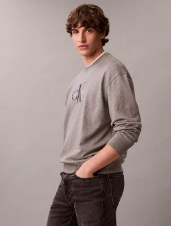 Calvin Klein Oversized Monogramm-Sweatshirt^Herren Hoodies & Sweatshirts