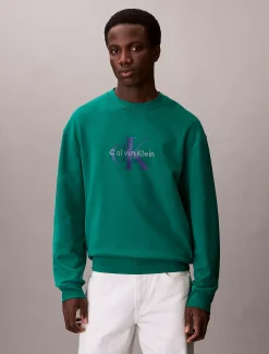 Calvin Klein Oversized Monogramm-Sweatshirt^Herren Hoodies & Sweatshirts