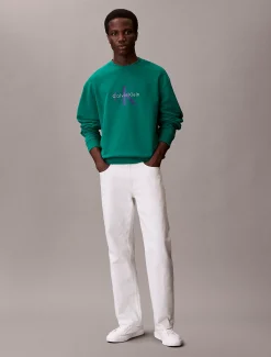 Calvin Klein Oversized Monogramm-Sweatshirt^Herren Hoodies & Sweatshirts