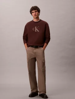 Calvin Klein Oversized Monogramm-Sweatshirt^Herren Hoodies & Sweatshirts