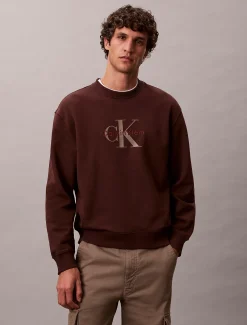 Calvin Klein Oversized Monogramm-Sweatshirt^Herren Hoodies & Sweatshirts