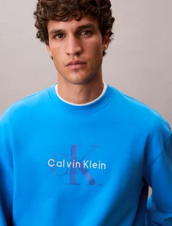 Calvin Klein Oversized Monogramm-Sweatshirt^Herren Hoodies & Sweatshirts